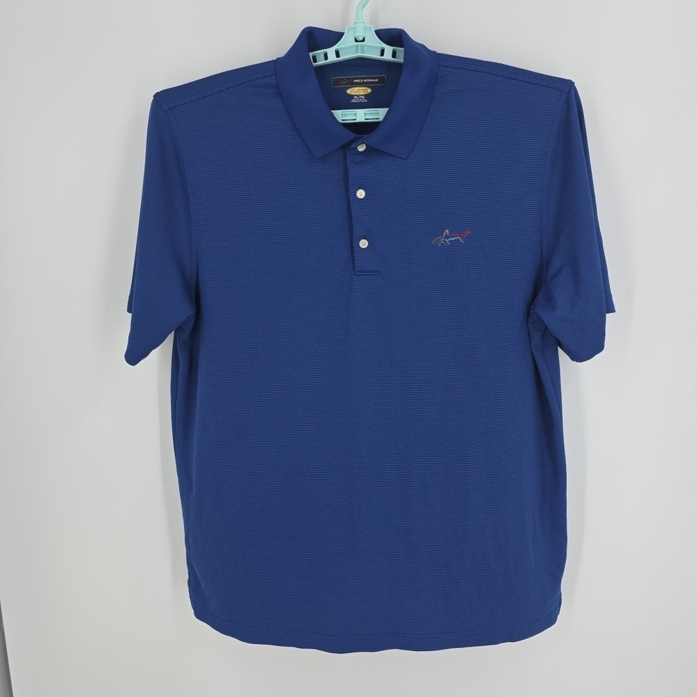 Greg Norman Play Dri Royal Blue Men's Golf Shirt Size XL‎